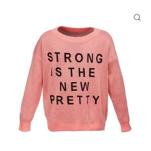 Pink Graphic Sweater by boutique designer Gardner and the gang